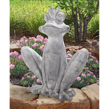 DESIGN TOSCANO Big Olde Bullfrog King Garden Statue FU83225